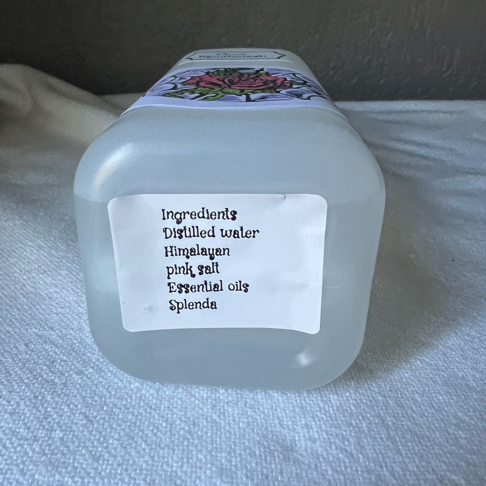 Hand Crafted Peppermint Mouthwash with Purple and Pink Accents - Picture 4 of 4